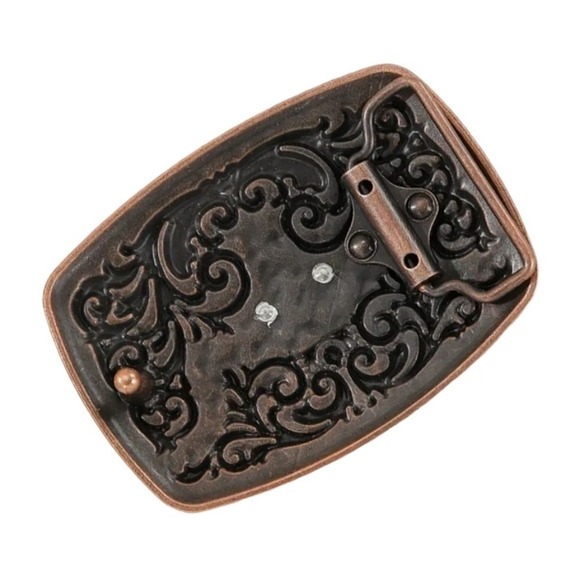 Tri-Color Texas Longhorn Western Belt Buckle - New!‎ - Picture 3 of 5